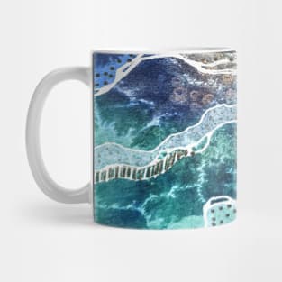 Abstract Turquoise Watercolor Landscape Mug